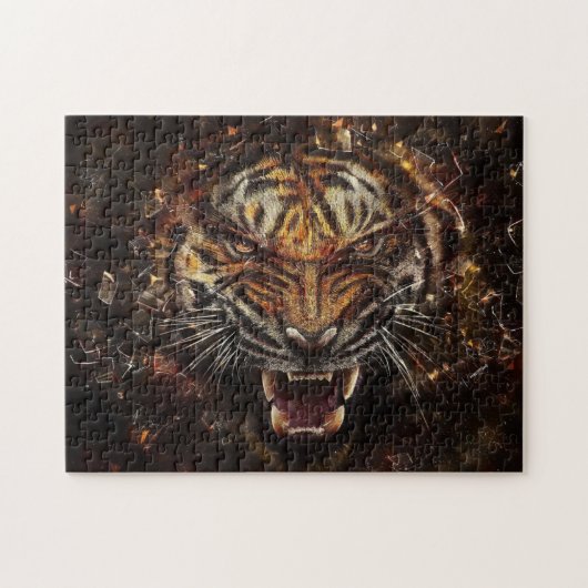 Puzzle Casse-tête de jeu de tigre (Horizontal)