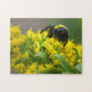 Puzzle Casse-tête de la nature : Abeille sur des fleurs j