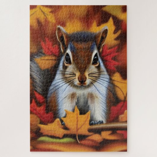 Puzzle Casse-tête de l'écureuil mignon (Vertical)