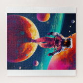 Puzzle Casse-tête de l'espace et de l'astronaute (Horizontal)