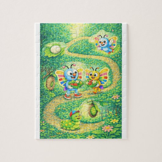Puzzle Casse-tête de l'œuf au papillon (Vertical)