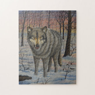 Puzzle Casse-tête de loup de bois de construction