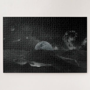 Puzzle casse-tête de l'univers lune