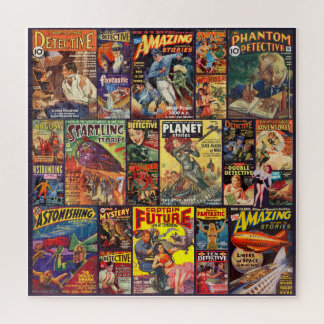 PUZZLE CASSE-TÊTE DE MAGAZINES DE L'ÂGE D'OR VINTAGE