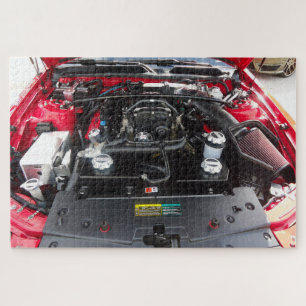 Puzzle casse-tête de moteur de super voiture