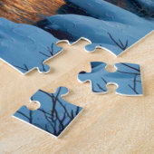 Puzzle casse-tête de Noël cabine neige (Côté)