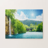 Puzzle Casse-tête de paysage de lac waterfall (Horizontal)