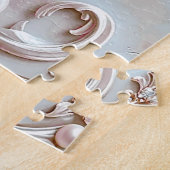 Puzzle Casse-tête de perle ornée rose et de fleurs (Côté)