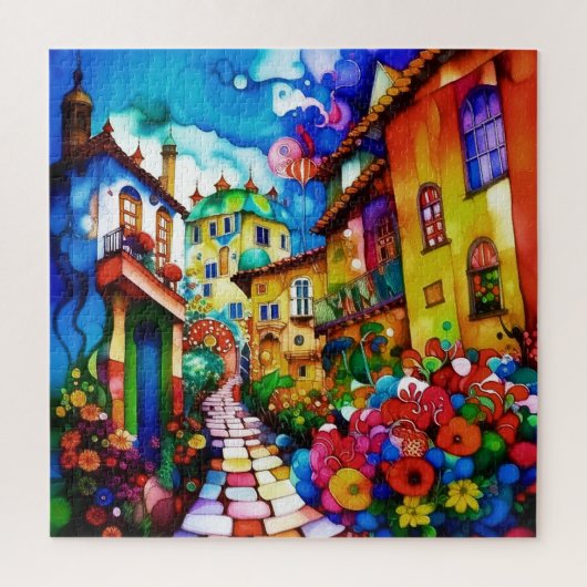 Puzzle Casse-tête de rue de ville (Vertical)