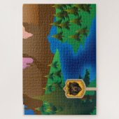 Puzzle casse-tête de scène de "Forêt Nationale" (Vertical)