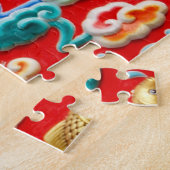 Puzzle casse-tête de temple dragons (Côté)