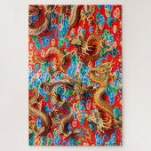 Puzzle casse-tête de temple dragons (Vertical)