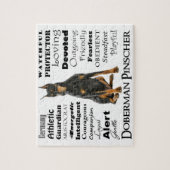 Puzzle Casse-tête de traits de dobermann (Vertical)