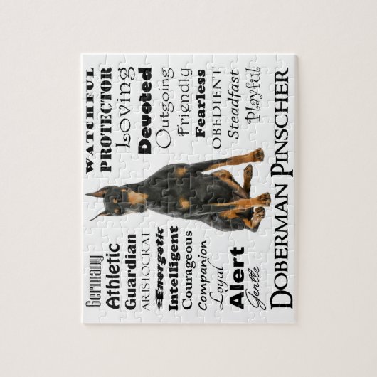 Puzzle Casse-tête de traits de dobermann (Vertical)