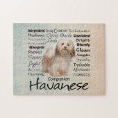 Puzzle Casse-tête de traits de Havanese (Horizontal)