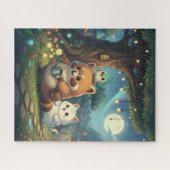 Puzzle Casse-tête des amis de la forêt mignons (Horizontal)