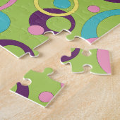 Puzzle Casse-tête des cercles verts funky (Côté)