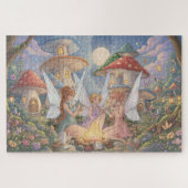 Puzzle Casse-tête des Fées de la Forêt de Champignons Enc (Horizontal)