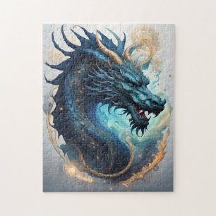 Puzzle casse-tête dragon des nuages 