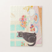 Puzzle Casse-tête du Chat Noir à l'Heure du Thé – Idée Ca (Vertical)