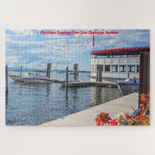 Puzzle Casse-tête du lac Champlain Vermont (Horizontal)