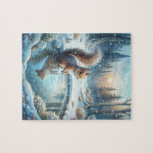 Puzzle Casse-tête Écureuil d'Hiver (Horizontal)