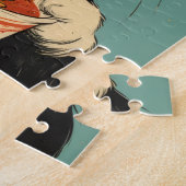PUZZLE CASSE-TÊTE EN FORME DE CHAT SMOKING RAMEN (Côté)