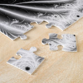 Puzzle Casse-tête en spirale noire et blanche de fractale (Côté)