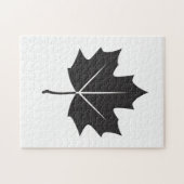 Puzzle casse-tête feuille d'érable (Horizontal)