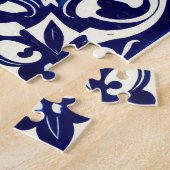 Puzzle casse-tête filigrané de rose (Côté)