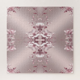 Puzzle Casse-tête floral rose