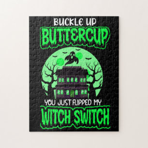 Puzzle Casse-tête Halloween Witch Switch Buckle Up Butter