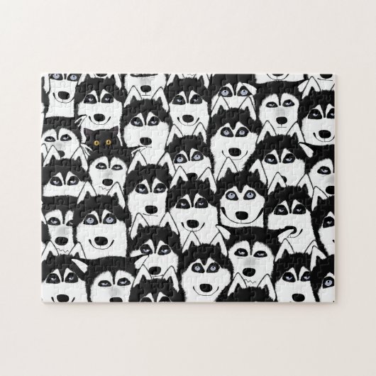 Puzzle Casse-tête Huskies (Horizontal)