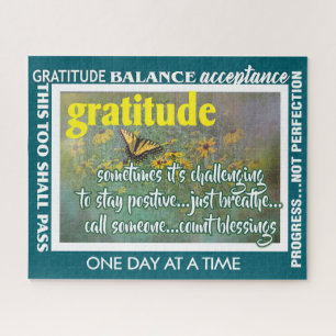 Puzzle casse-tête inspirant de gratitude