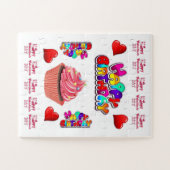 Puzzle Casse-tête Joyeuse Saint-Valentin Joyeux Anniversa (Horizontal)