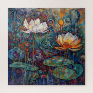Puzzle Casse-tête Lotus et nénuphars