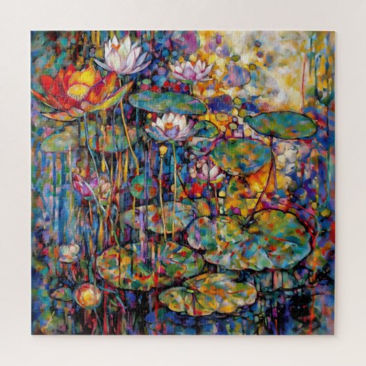 Puzzle Casse-tête Lotus et nénuphars (Vertical)