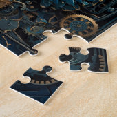 Puzzle Casse-tête mécanique papillon monarque bleu (Côté)