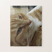 Puzzle Casse-tête orange de chat tigré (Vertical)