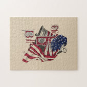 Puzzle Casse-tête patriotique de Liberty Bell (Horizontal)