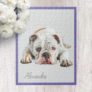 Puzzle Casse-tête personnalisé de Bouledogue Anglais