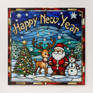 Puzzle casse-tête pour enfants du nouvel an