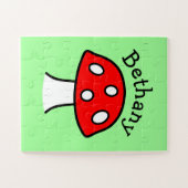 Puzzle Casse-tête rouge de nom de champignon (Horizontal)