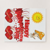 Puzzle Casse-tête Soleil Cœurs Saint-Valentin (Horizontal)