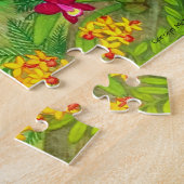 Puzzle Casse-tête tropicale de jungle de perroquet d'ara (Côté)
