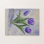 Puzzle Casse-tête Tulipes Violettes (Horizontal)