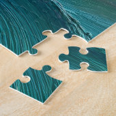 Puzzle Casse-tête Vague sculptée sarcelle (Côté)