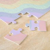 Puzzle Casse-tête Vagues Arc-en-ciel Pastel (Côté)