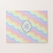 Puzzle Casse-tête Vagues Arc-en-ciel Pastel (Horizontal)