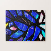 Puzzle Casse-tête 'Verre Bleu' (Horizontal)